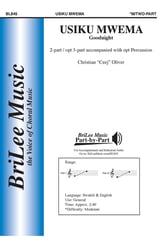 Usiku Mwema Two-Part choral sheet music cover